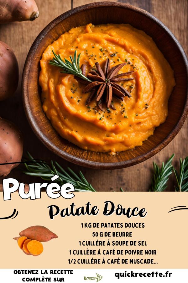 Préparation patate douce