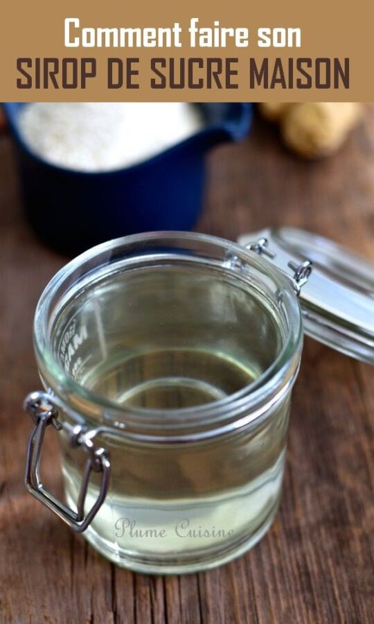 Préparation sirop de sucre