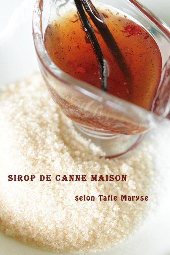 Préparation sirop de sucre