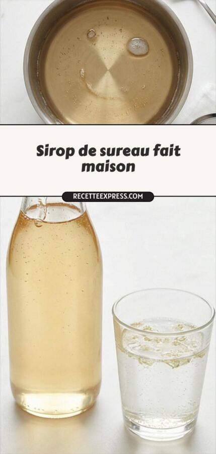 Préparation sirop de sucre