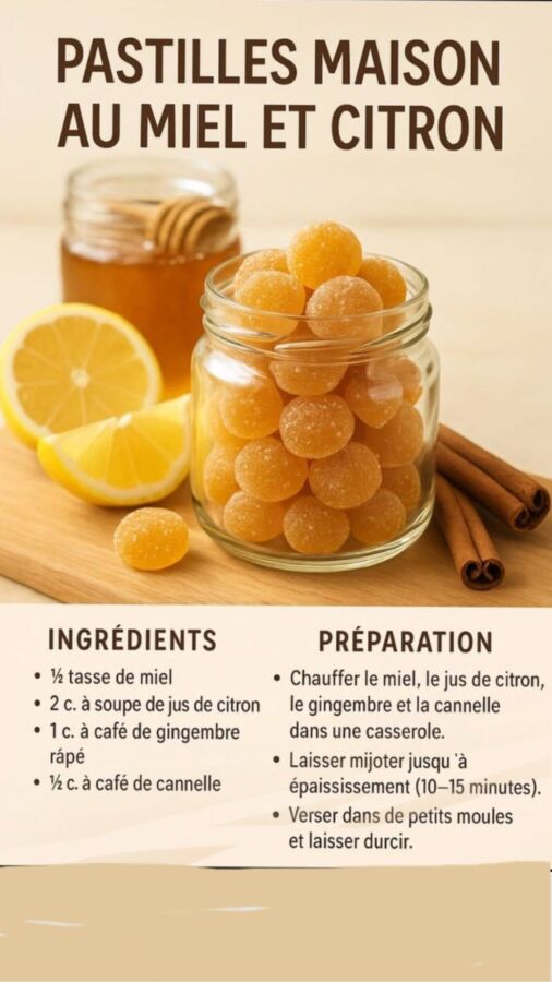Recette facile bonbons miel