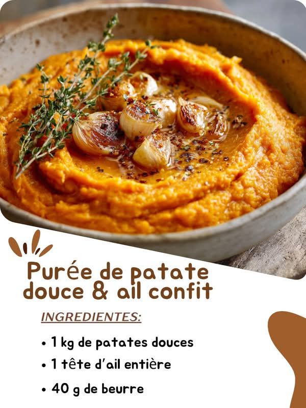 Purée patate douce recette