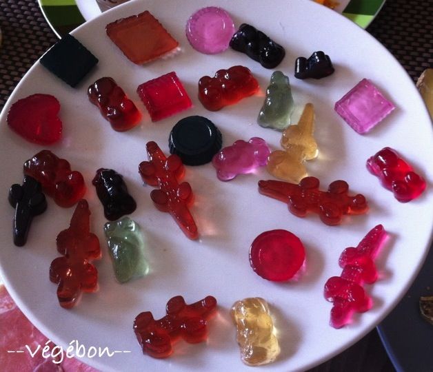 Bonbons maison à l'agar-agar
